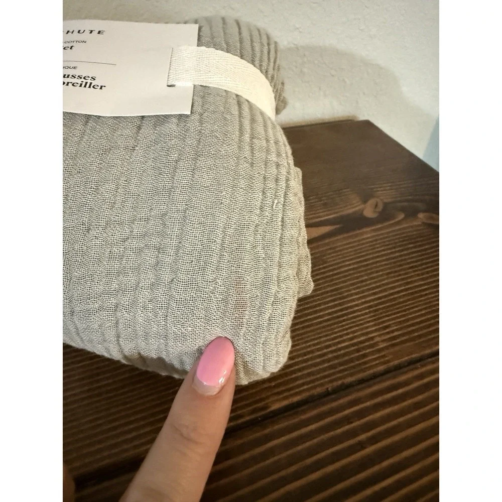 PARACHUTE‎ Organic Cloud Cotton Pillow Sham Set Of 2 King Smoke Gray